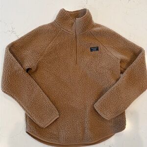 Abercrombie and Fitch Cozy light Brown Fleece Pullover